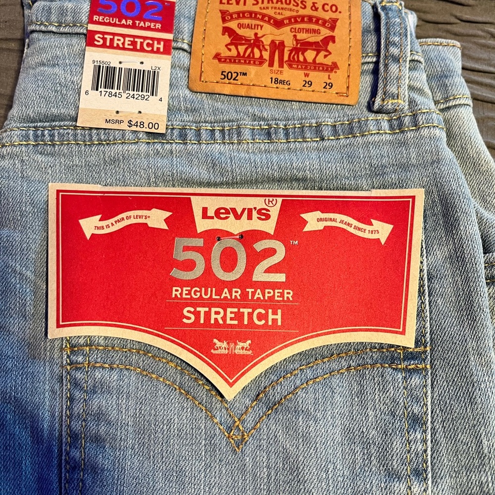 Levi's Men's 502 Regular Taper Jeans - Light Blue